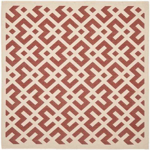 Safavieh CY6915-238 Courtyard Indoor/Outdoor Area Rug, Red/B