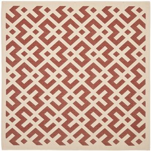 Safavieh CY6915-238 Courtyard Indoor/Outdoor Area Rug, Red/B