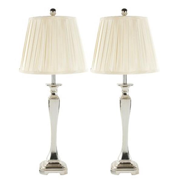 Safavieh 28-in Silver Athena Table Lamp (Set of 2) LIT4025A-SET2 | RONA