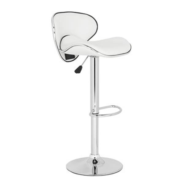 Safavieh Shambi 20.10-in White PVC Bar Stool