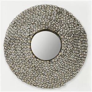 Safavieh Jeweled Chain 24-in x 24-in Natural Iron Mirror