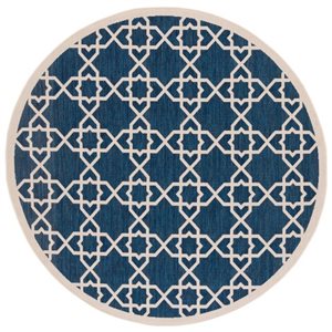 Safavieh Courtyard Navy and Beige Area Rug,CY6032-268-7R