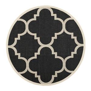 Safavieh Courtyard Black and Beige Area Rug,CY6243-266-7R