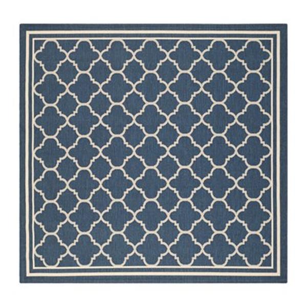 Safavieh CY6918-268 Courtyard Area Rug, Navy / Beige,CY6918-