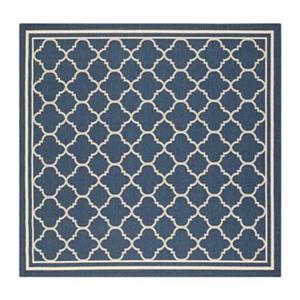 Safavieh CY6918-268 Courtyard Area Rug, Navy / Beige,CY6918-