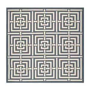 Safavieh CY6937-268 Courtyard Navy and Beige Area Rug,CY6937