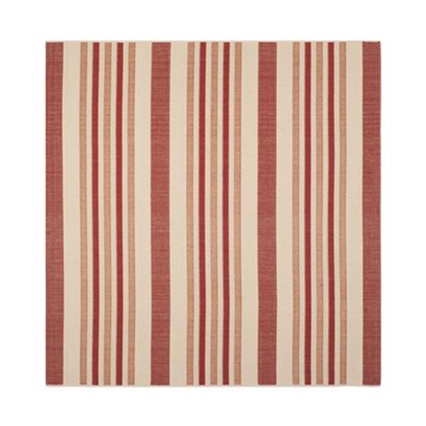 Safavieh CY7062-238A21 Courtyard Beige and Red Area Rug,CY70