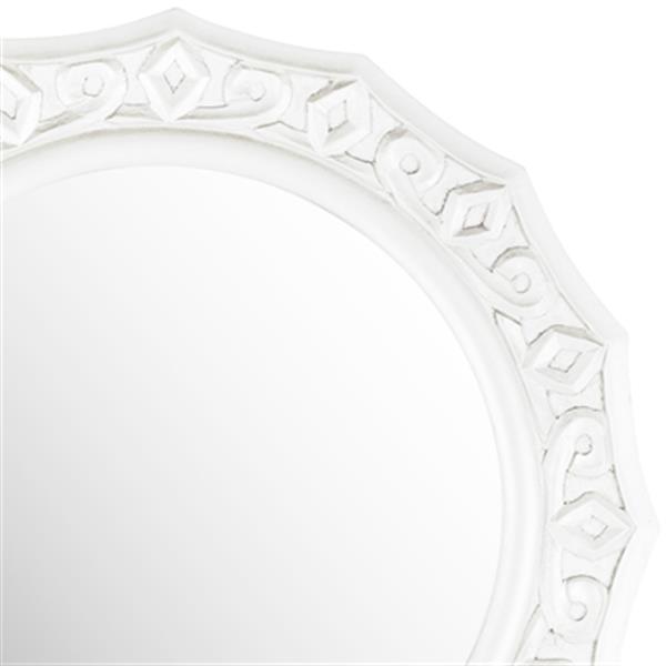 Safavieh Gossamer 25-in x 25-in White Lace Mirror