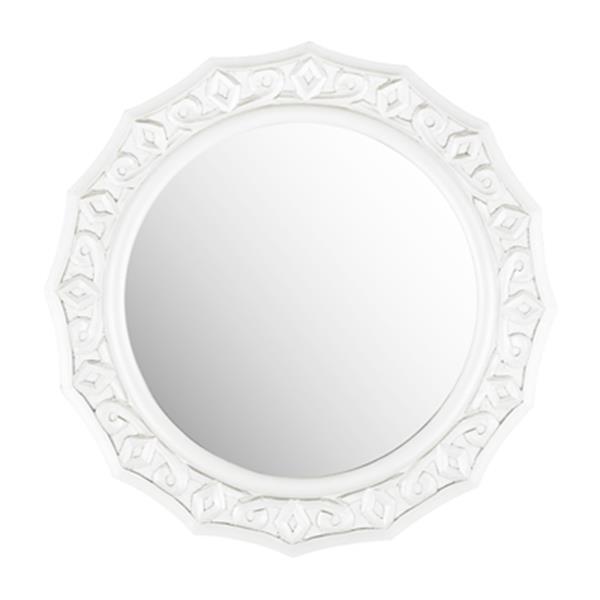 Safavieh Gossamer 25-in x 25-in White Lace Mirror