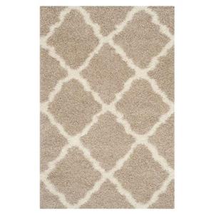 Safavieh Dallas Shag Beige and Ivory Area Rug,SGD257D-5