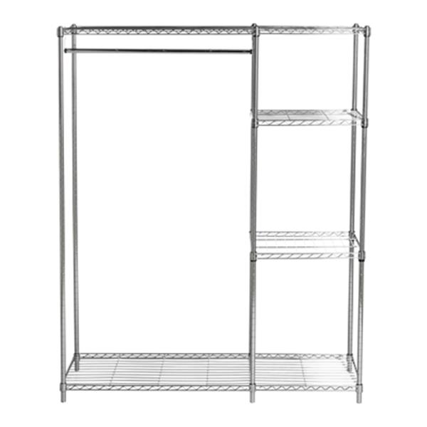 Safavieh HAC1008A Betsy Chrome Wire Adjustable Garment Rack,