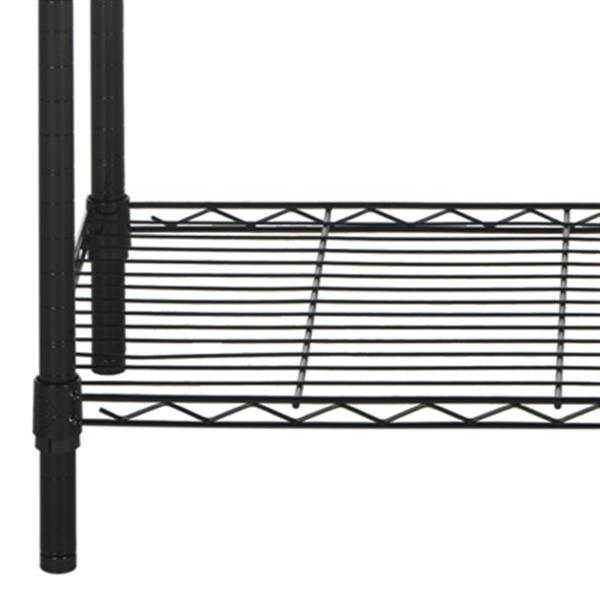 Safavieh Home Accents 71-in Black Alpha 5 Tier Wire Rack