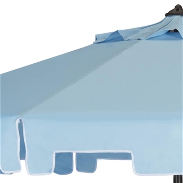 Safavieh Zimmerman 9 Ft French Blue Drape Crank Tilt Patio Umbrella Pat8000d Rona
