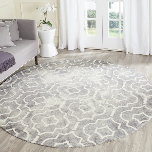 Safavieh Dip Dye Hand-Tufted Wool Grey and Ivory Area Rug,DD