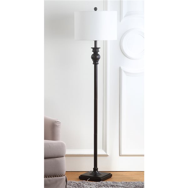 Safavieh 61-in Ebony Alphie Floor Lamp