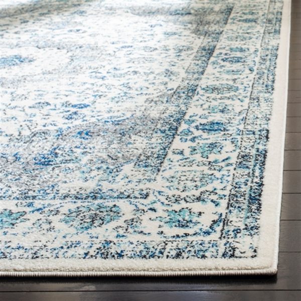 Safavieh Evoke Grey and Ivory Indoor Area Rug - 2-ft x 19-ft