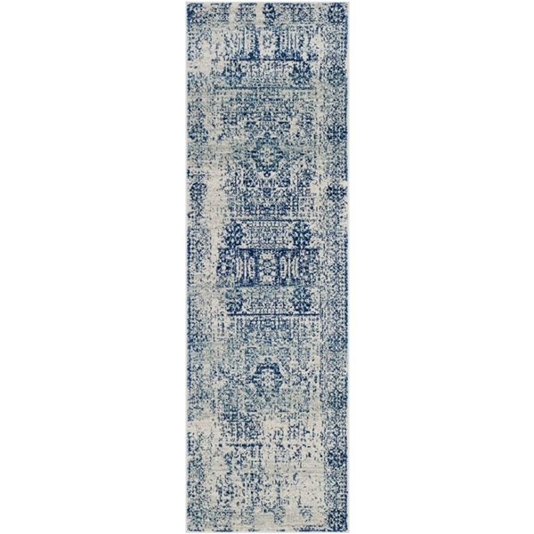 Safavieh Evoke Ivory and Blue Indoor Area Rug - 2-ft x 19-ft