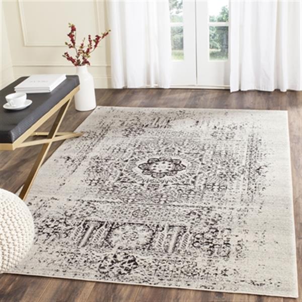 Safavieh Evoke Ivory and Black Indoor Area Rug,EVK260T-5