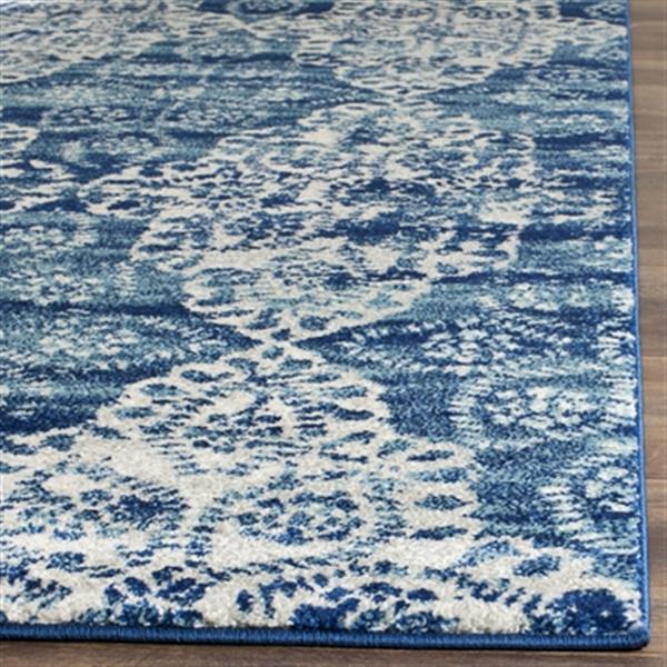 Safavieh Evoke Royal and Ivory Indoor Area Rug,EVK266F-5