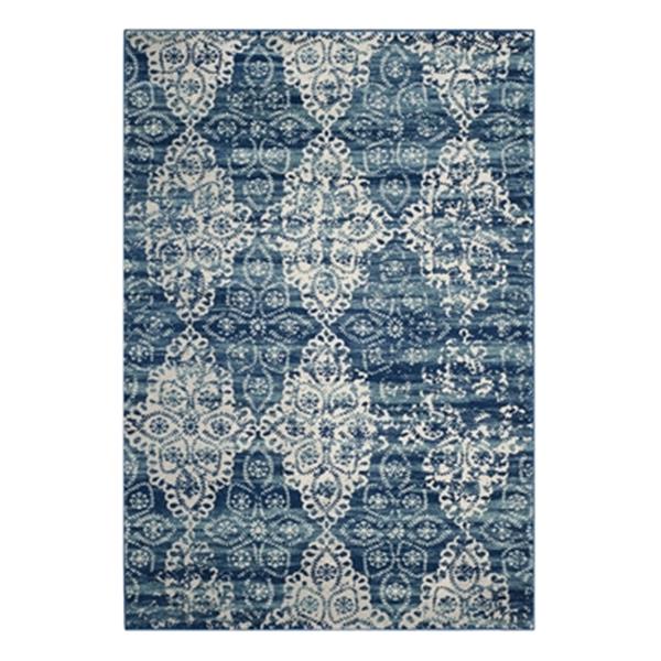 Safavieh Evoke Royal and Ivory Indoor Area Rug,EVK266F-5
