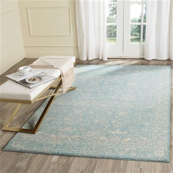 Safavieh Evoke Light Blue and Ivory Indoor Area Rug,EVK270D-
