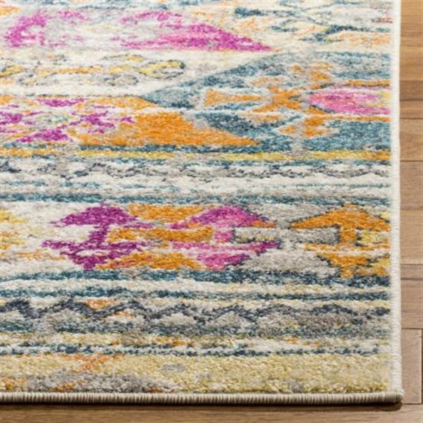 Safavieh Madison Blue and Fuchsia Area Rug,MAD118C-7SQ