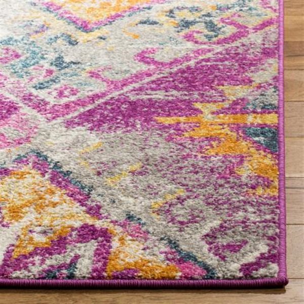 Safavieh Madison Fuchsia and Blue Area Rug,MAD125F-7SQ