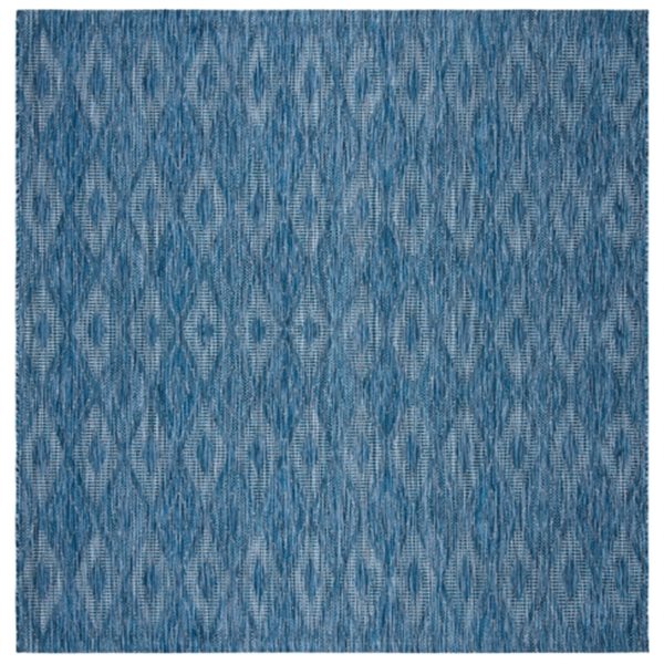 Safavieh Navy on Navy Courtyard Indoor/Outdoor Rug,CY8522-36