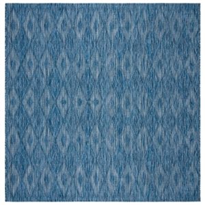 Safavieh Navy on Navy Courtyard Indoor/Outdoor Rug,CY8522-36