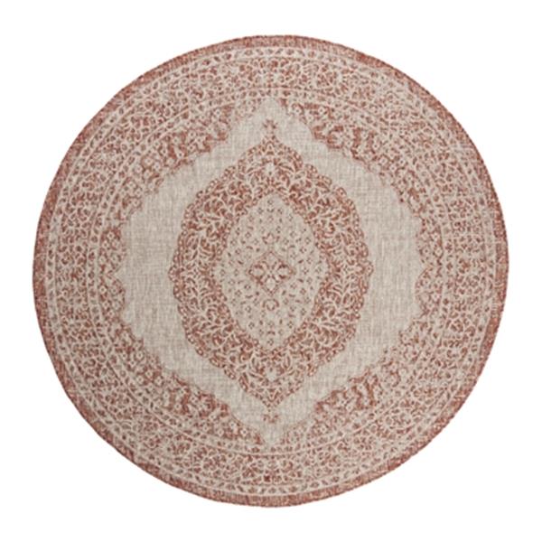 Safavieh Light Beige and Terracotta Courtyard Indoor/Outdoor