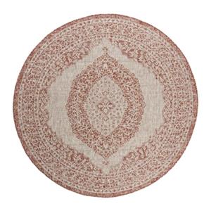 Safavieh Light Beige and Terracotta Courtyard Indoor/Outdoor