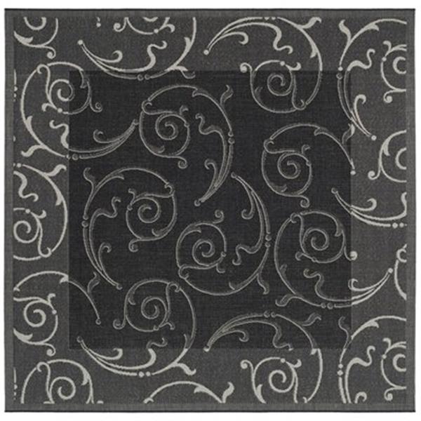 Safavieh CY2665-3908 Courtyard Indoor/Outdoor Area Rug, Blac