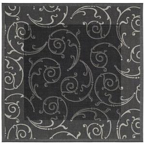 Safavieh CY2665-3908 Courtyard Indoor/Outdoor Area Rug, Blac