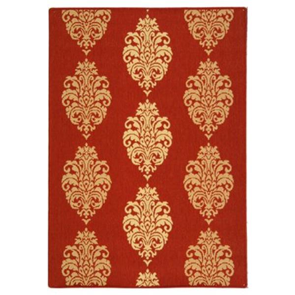 Safavieh CY2720-3707 Courtyard Indoor/Outdoor Area Rug, Red,