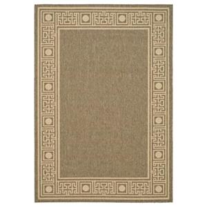 Safavieh Courtyard 7 ft x 10 ft Tan Indoor/Outdoor Area Rug