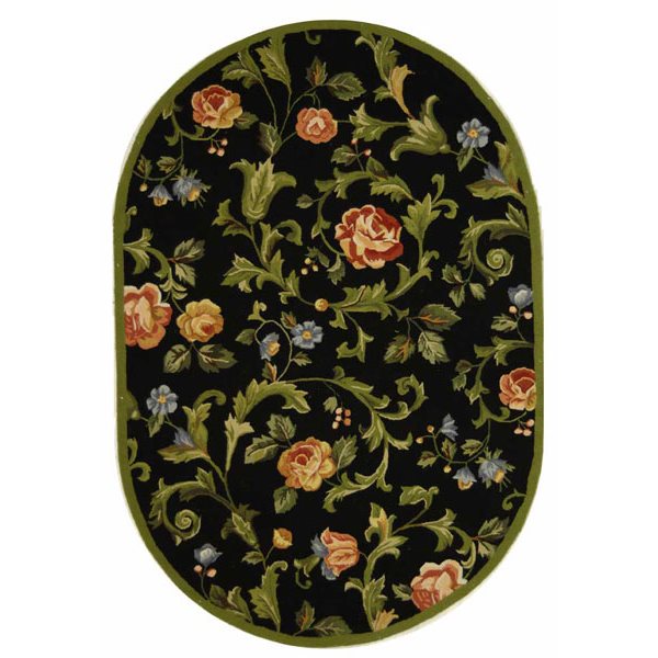 Safavieh HK310B Chelsea Area Rug, Black,HK310B-5OV | RONA