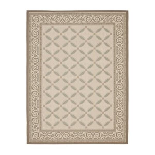Safavieh Courtyard Indoor/Outdoor 7ft x 10ft Beige Area Rug CY7107
