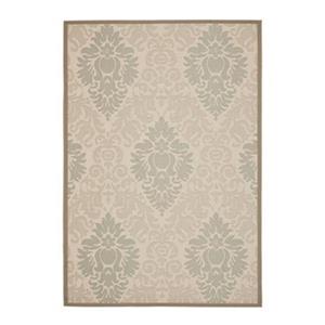 Safavieh Courtyard Indoor/Outdoor 7-ft x 10-ft Floral Beige Area Rug