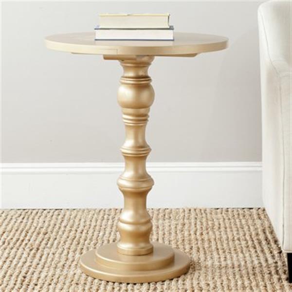 Safavieh Greta 28.75-in Gold Pine Accent Table