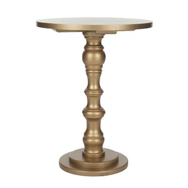 Safavieh Greta 28.75-in Gold Pine Accent Table