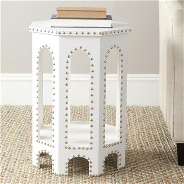 Safavieh Nara 22-in White Table Stool