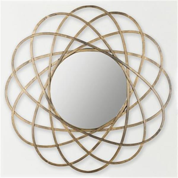 Safavieh Galaxy Wall 32-in x 32-in Antique Gold Mirror
