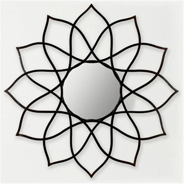 Safavieh Flower Power 35-in x 35-in Coffee Bronze Mirror