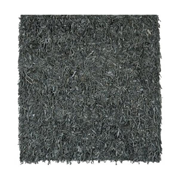 Safavieh LSG511N Leather Shag Area Rug, Grey,LSG511N-6SQ