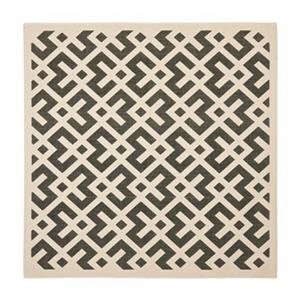 Safavieh Courtyard 8 ft x 8 ft Black Indoor/Outdoor Area Rug