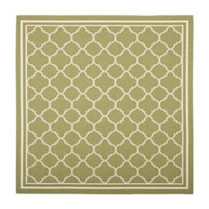 Safavieh Courtyard 8 ft x 8 ft Green Indoor/Outdoor Area Rug