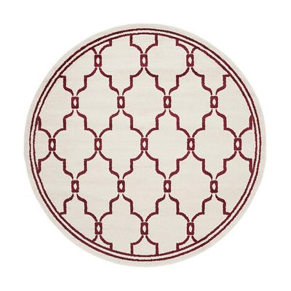 Safavieh Amherst 7 ft x 7 ft Ivory and Red Area Rug