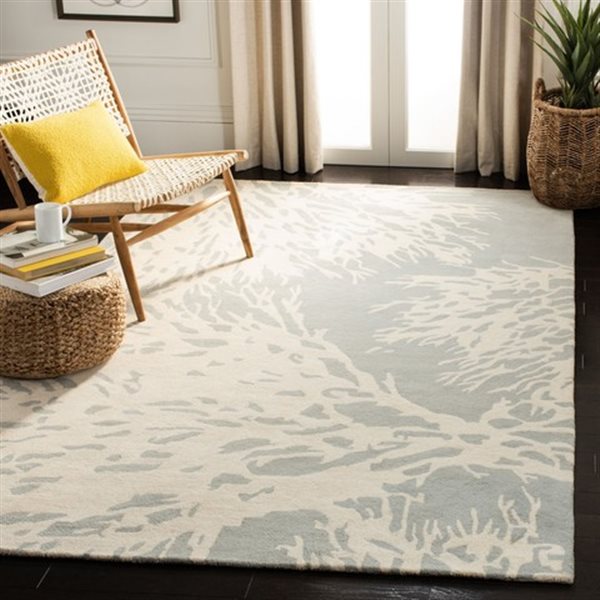 Safavieh BEL115D Bella Grey and Ivory Area Rug,BEL115D-4