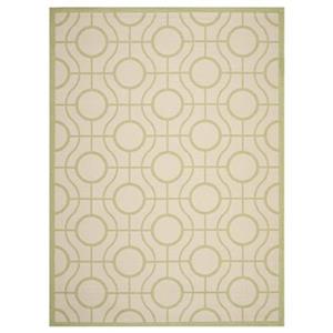 Safavieh Courtyard 7 ft x 10 ft  Beige and Sweet Pea Area Rug