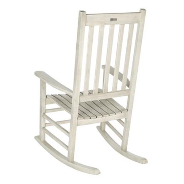 Safavieh 40.6-in x 26-in White Wash Shasta Rocking Chair